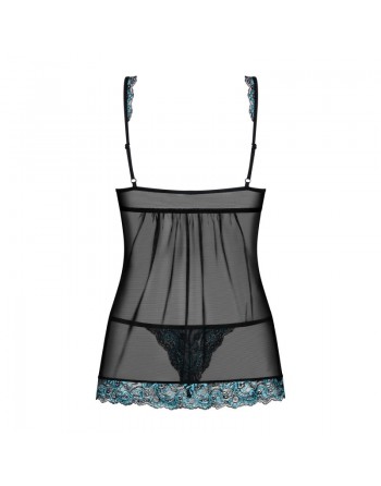 Amanta Babydoll - Black and Turquoise