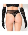 Black fishnet long gloves by Catanzaro