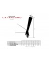 Black fishnet long gloves by Catanzaro