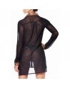 Veronika Fishnet shirt in black color by Catanzaro