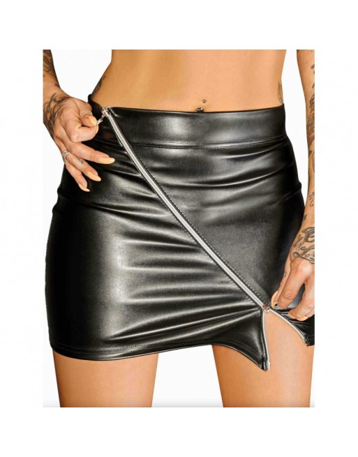 F126 Eco leather miniskirt