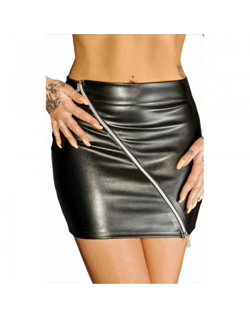 F126 Eco leather miniskirt