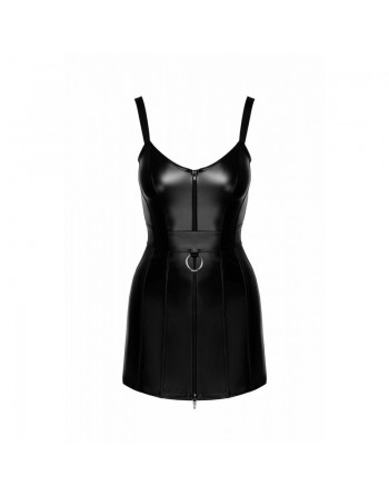 F320 Starlet wetlook minidress with ring belt