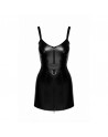 F320 Starlet wetlook minidress with ring belt