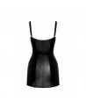 F320 Starlet wetlook minidress with ring belt