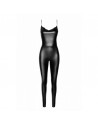 F306 Mirage catsuit with jewelry rhinestone chain adorning the back