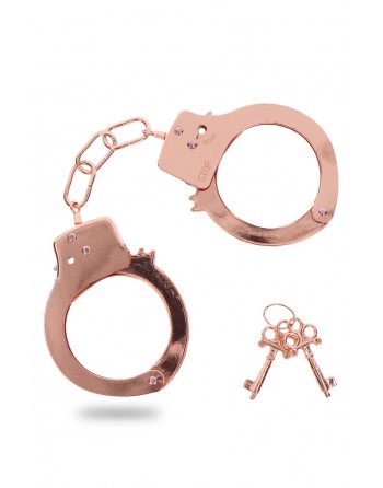 Menottes métal rose gold - Toy Joy