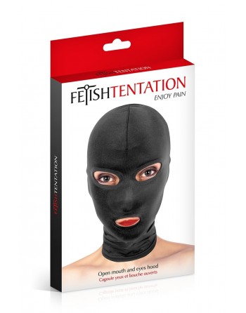 Cagoule BDSM 3 ouvertures - Fetish Tentation