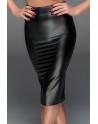 Skirt wetlook F152 Noir HandMade