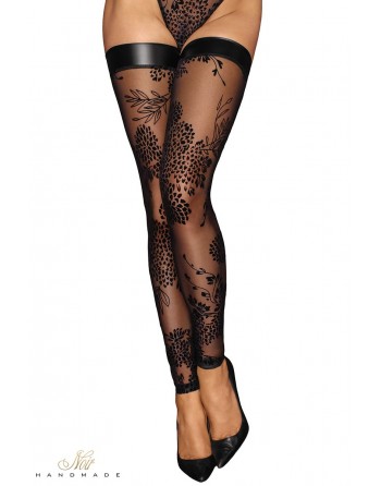 Lace Stockings F243 Noir HandMade