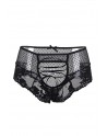 Tanga sexy noir à laçage