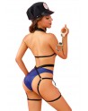 Costume de policière sexy 5 pièces