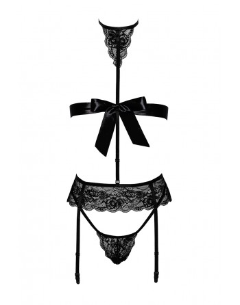 Ensemble Bondage Black Set 4 pièces Kiss 244 - Kissable