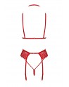 Ensemble 5 pièces Bondage Red Lace Kiss 243 - Kissable