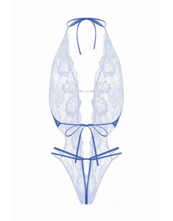 Body string ouvert Renee bleu - Christine