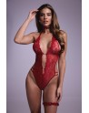 Ensemble body ouvert Renee rouge - Christine