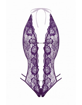 Body string ouvert Renee violet - Christine