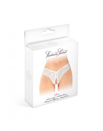 String ouvert Alicia blanc - Fashion Secret