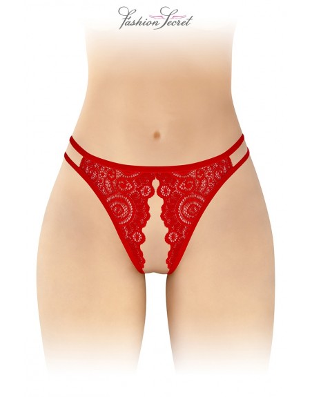 Culotte rouge ouverte Annette - Fashion Secret