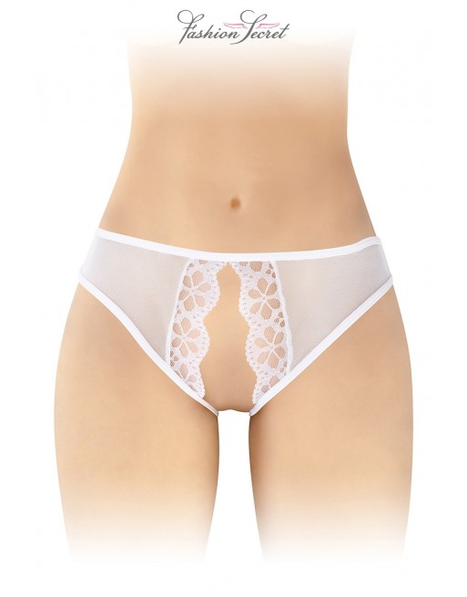 Culotte blanche ouverte Ambre - Fashion Secret