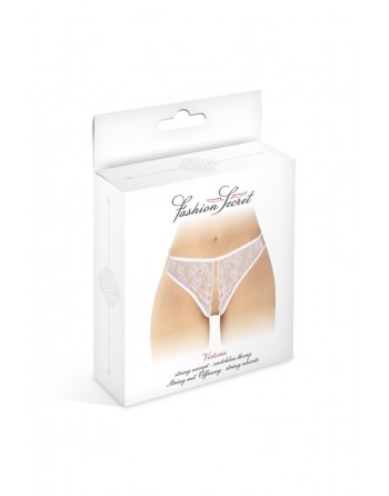 String blanc ouvert Victoria - Fashion Secret