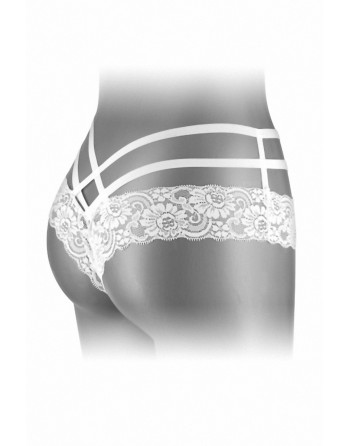 Tanga ouvert Anne - blanc