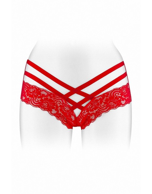 Tanga ouvert Anne - rouge