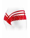 Tanga ouvert Anne - rouge