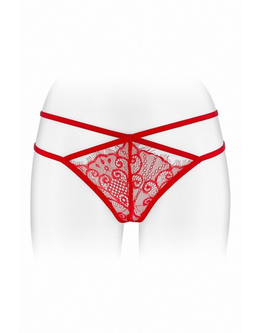 String ouvert Mylene - rouge