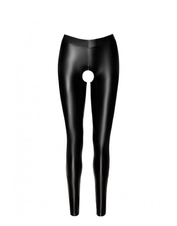 Leggings chaps Taboo avec large ouverture en wetlook F304 by Noir HandMade