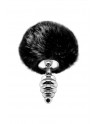 Plug métal Fluffy Twist S noir - Alive