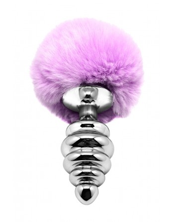 Plug métal Fluffy Twist L mauve - Alive