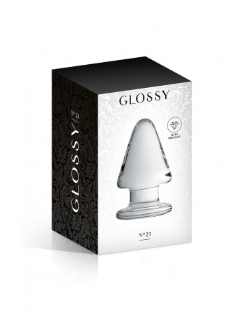 Plug anal verre Glossy Toys n° 23 Clear