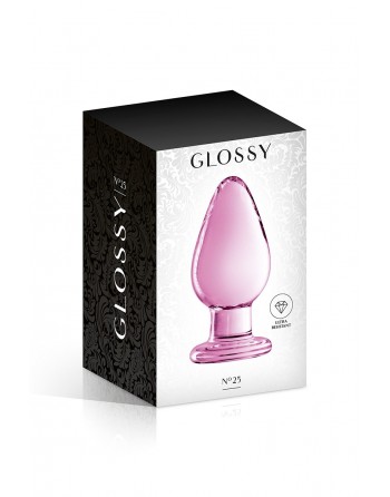 Plug anal verre Glossy Toys n° 25 Pink