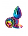 Plug anal aluminium multicolore S - Rear Assets