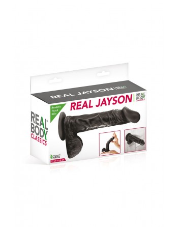 Gode réaliste 21 cm - Real Jayson Noir