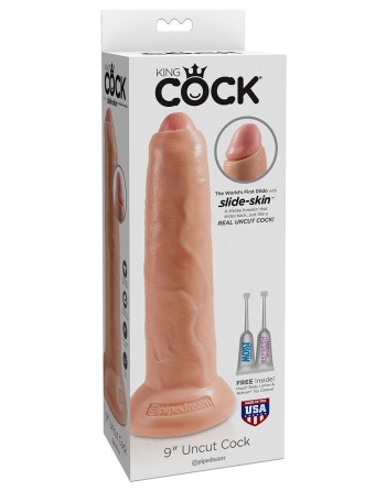 Gode 23,5 cm avec prépuce - King Cock