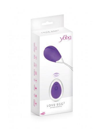 Oeuf vibrant Love Egg 2 violet - Yoba