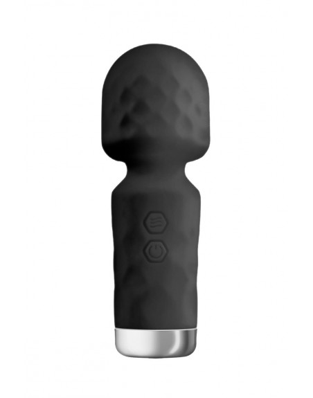 Mini vibromasseur King Wand noir