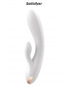 Vibro Rabbit connecté Double Flex blanc - Satisfyer