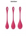 Kit d'entrainement pelvien Yoni Power 1 Rouge - Satisfyer