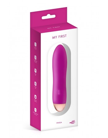 Vibromasseur rechargeable Pinga rose - My First