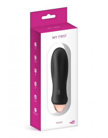 Vibromasseur rechargeable Rocket noir - My First